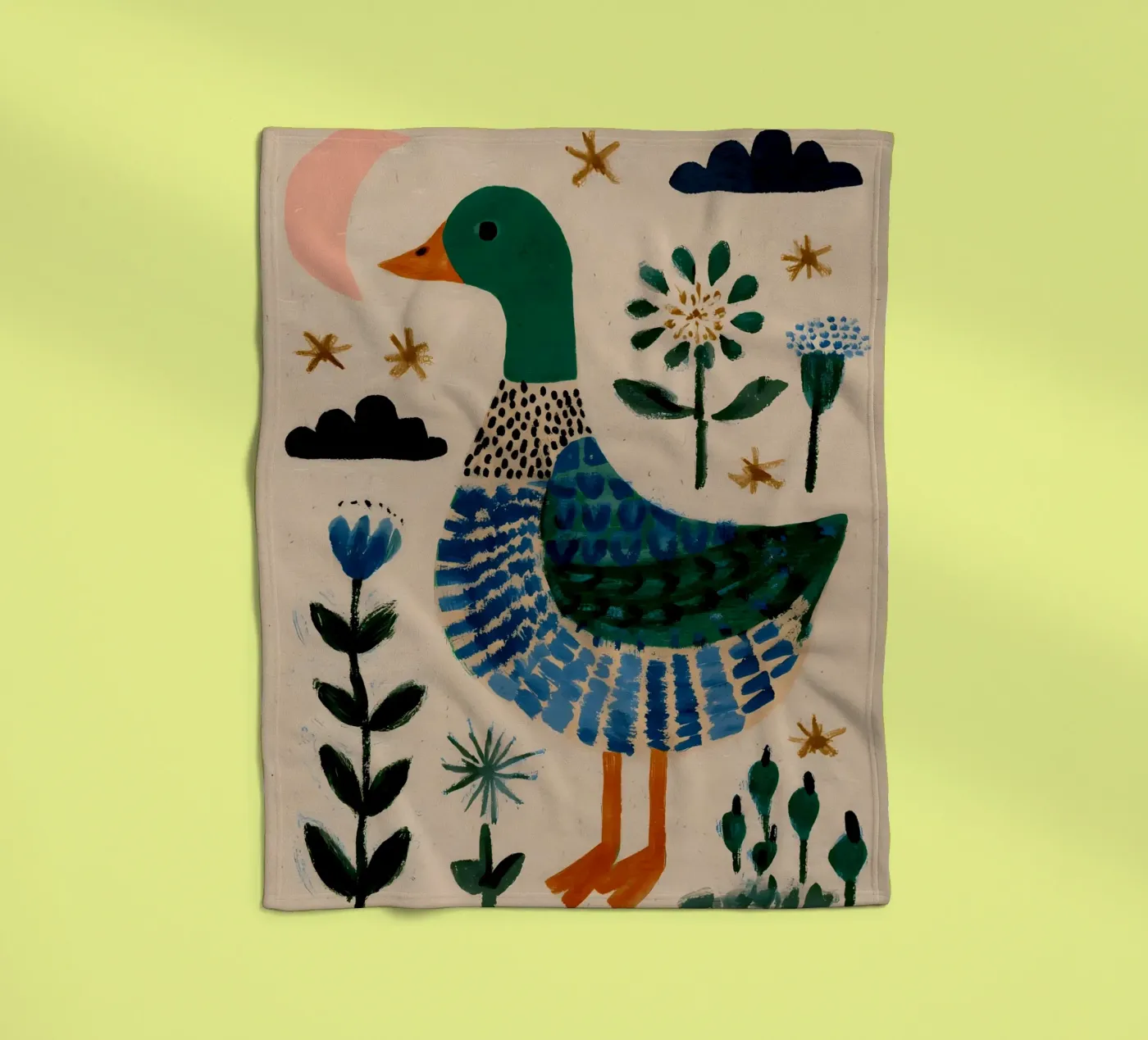 Cute Duck Fleecedecke von IamHomeStudio