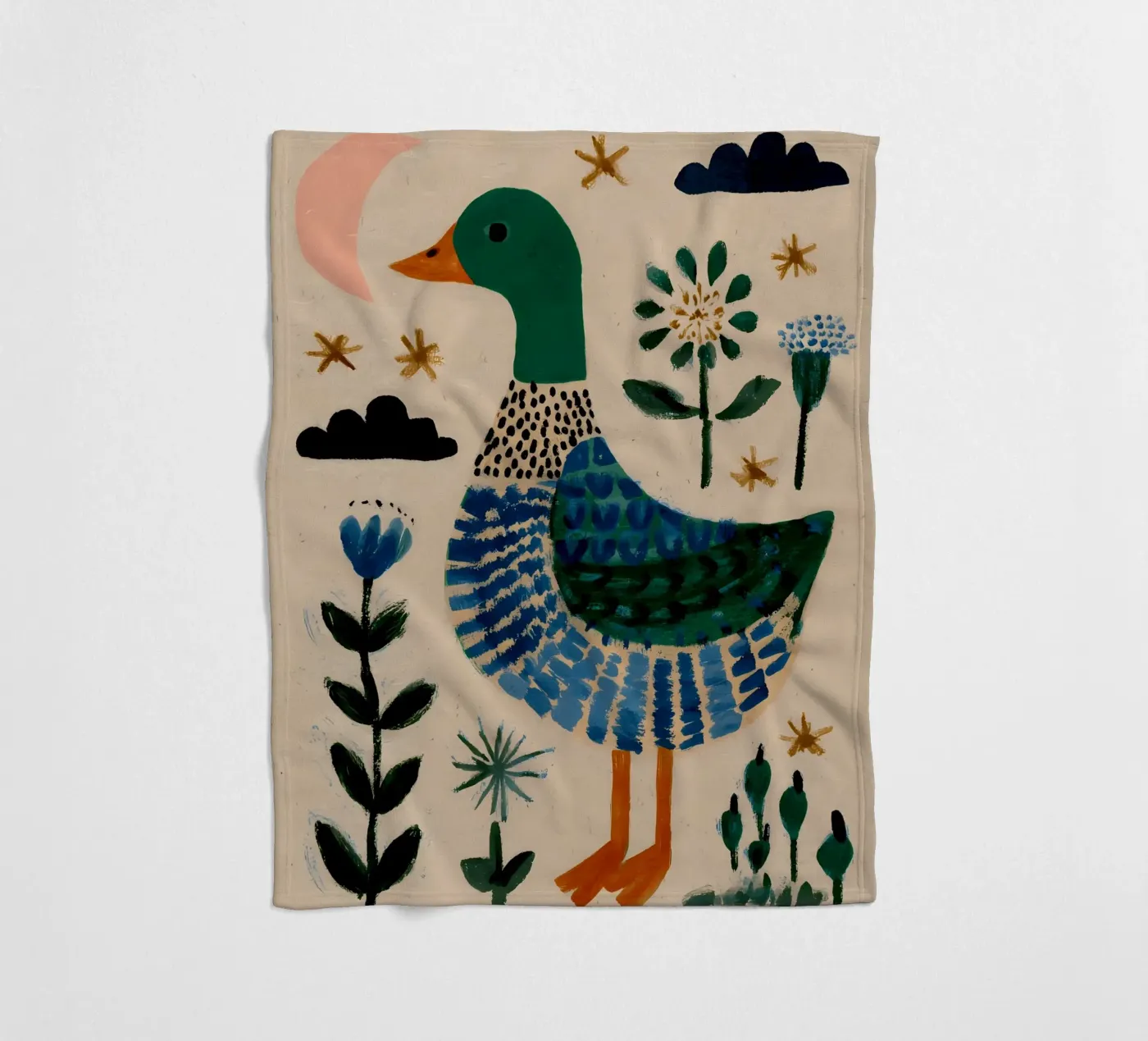 Cute Duck Fleecedecke von IamHomeStudio