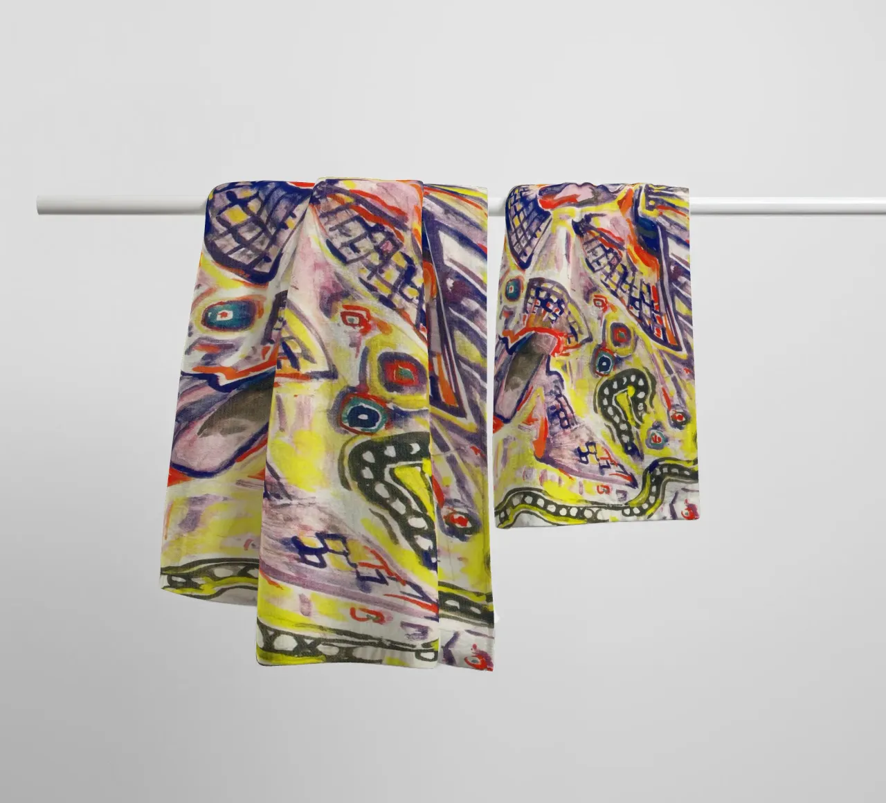 Uccelli colorati asciugamano da bagno da Damian Jackson