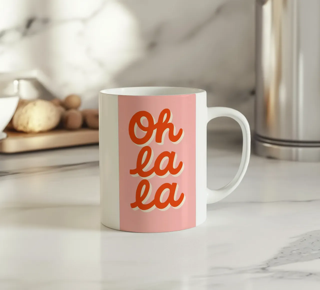 Oh la la – French Pop ceramic mug by QuooodZ by MooodzArt