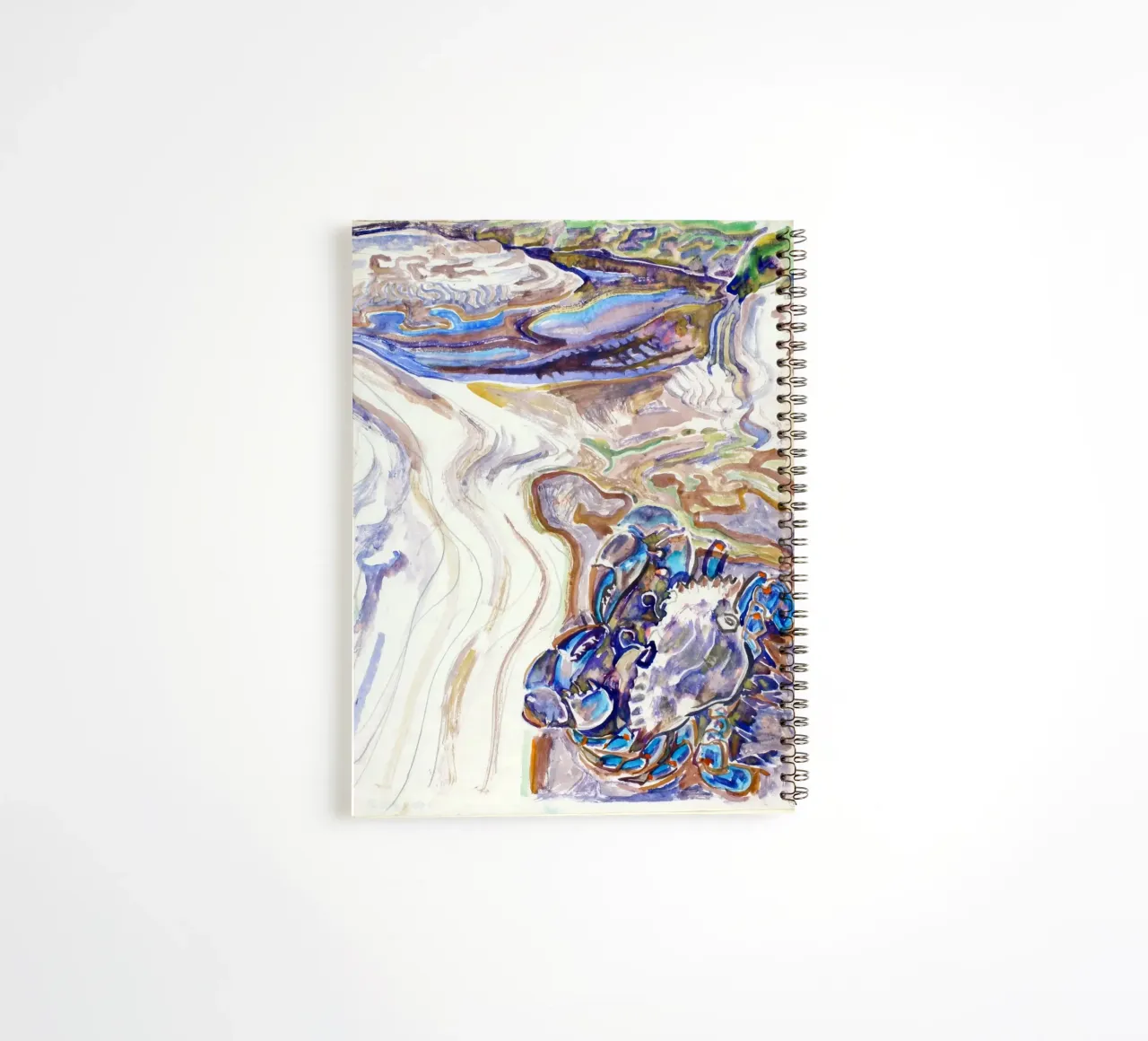 Crab on the Beach, 1950 spiral notebook by Damian Jackson