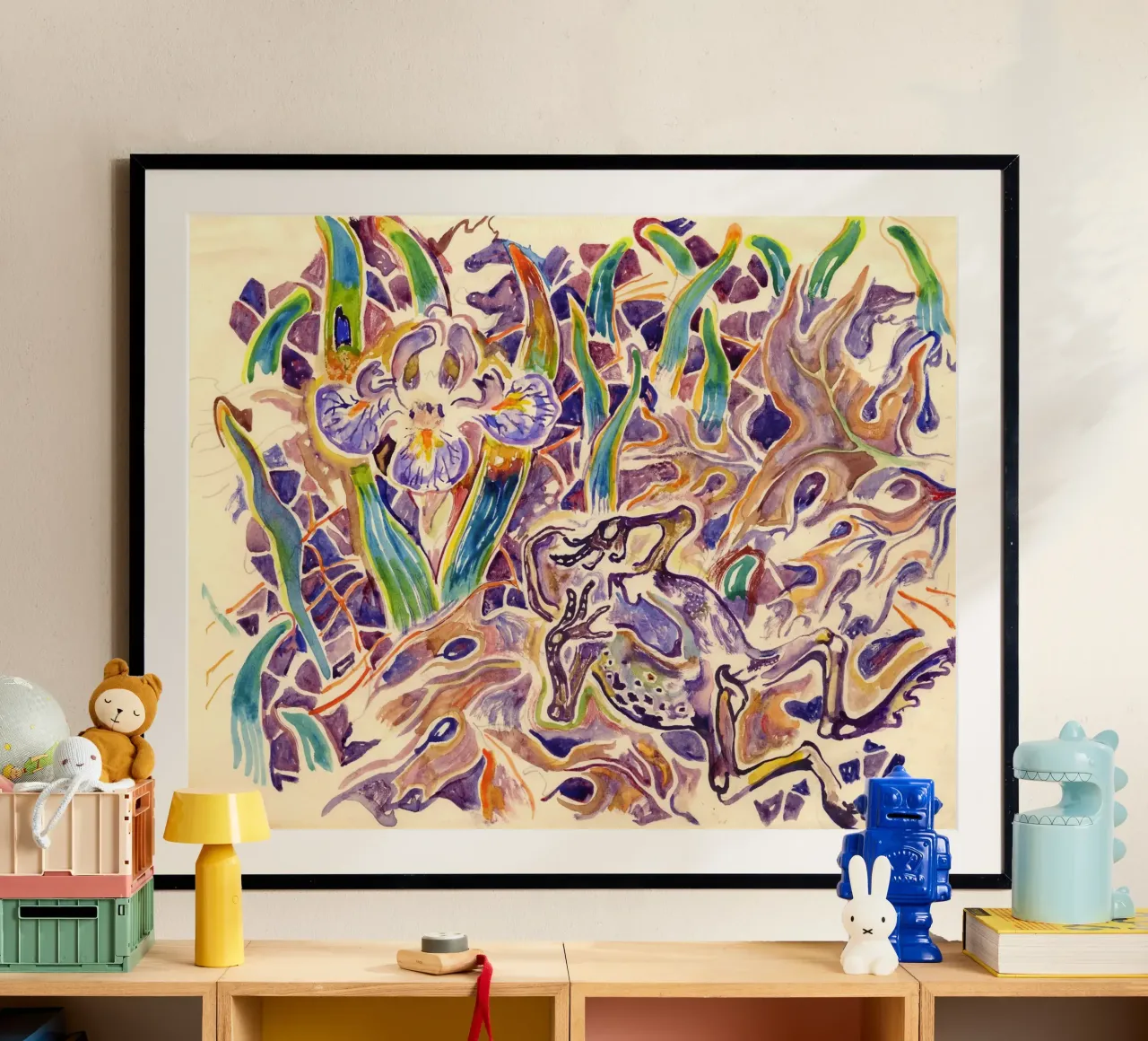 Rana con iris, 1960 carta hahnemühle da Damian Jackson