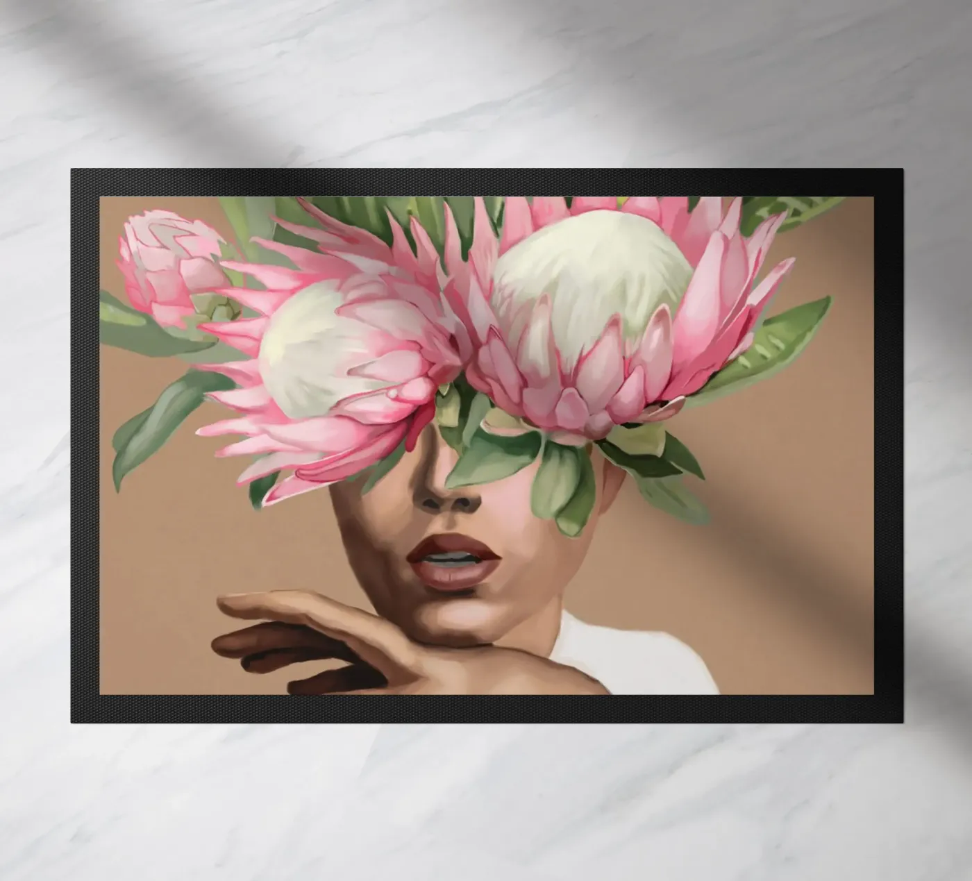 Floral Elegance doormat by Nadjaa