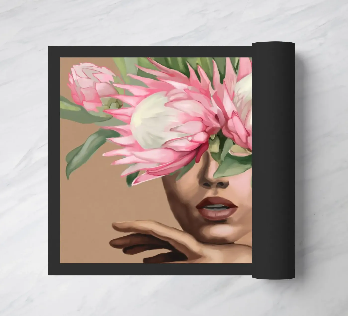 Floral Elegance doormat by Nadjaa