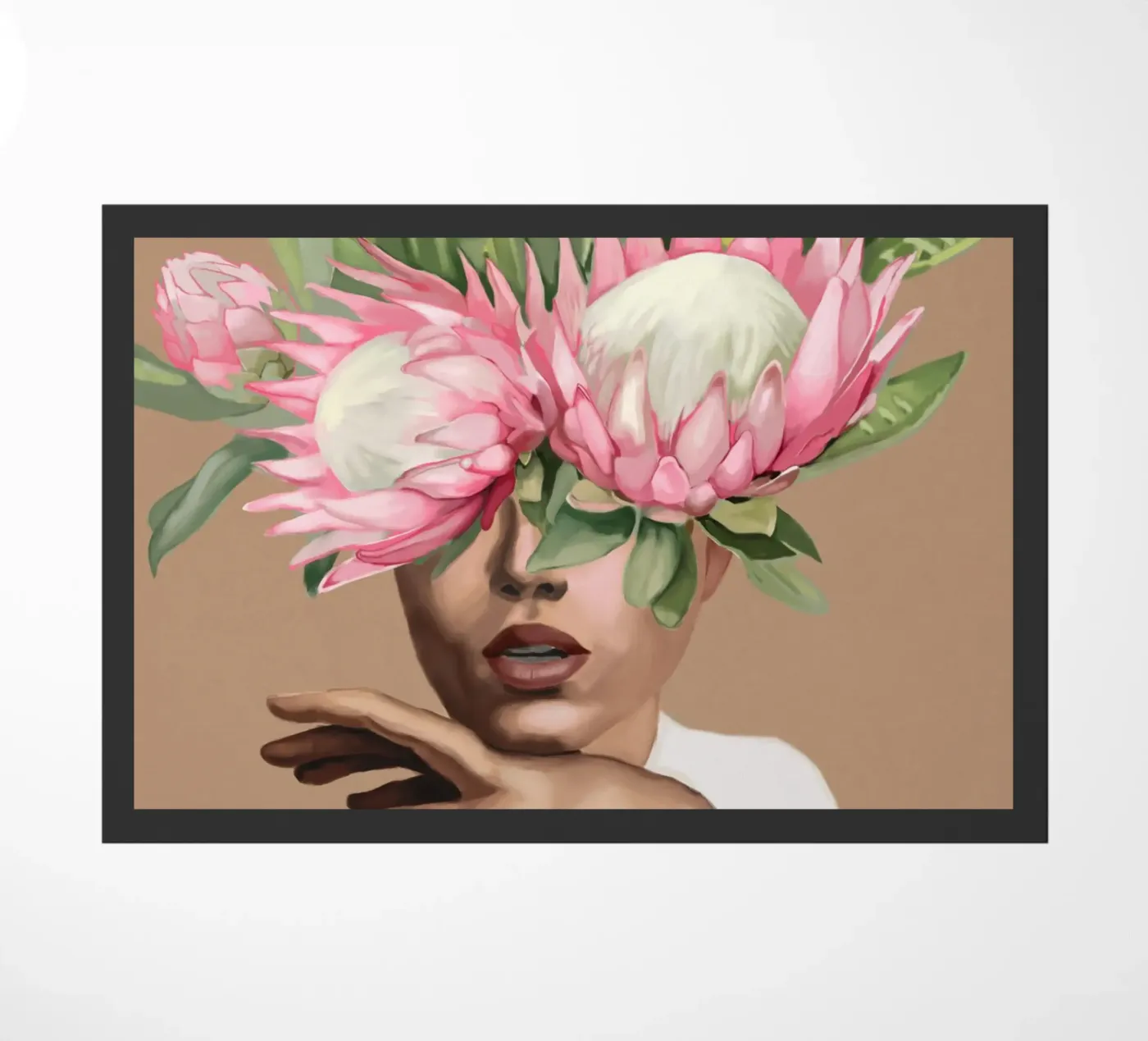 Floral Elegance doormat by Nadjaa