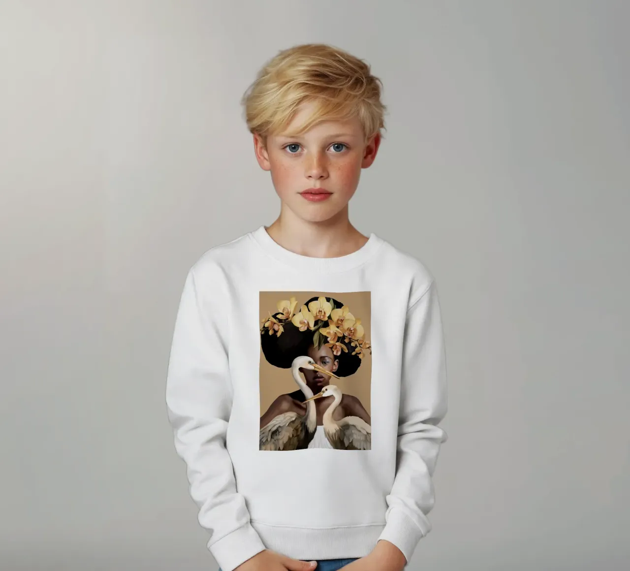 Orchid Majesty sudadera para niño de Nadjaa