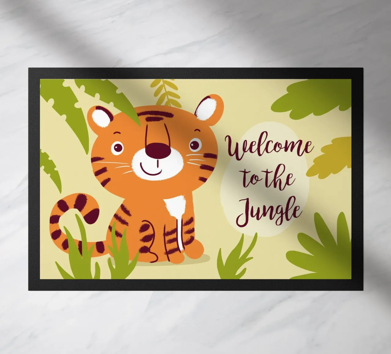 Welcom to the Jungle doormat by Julia Reyelt