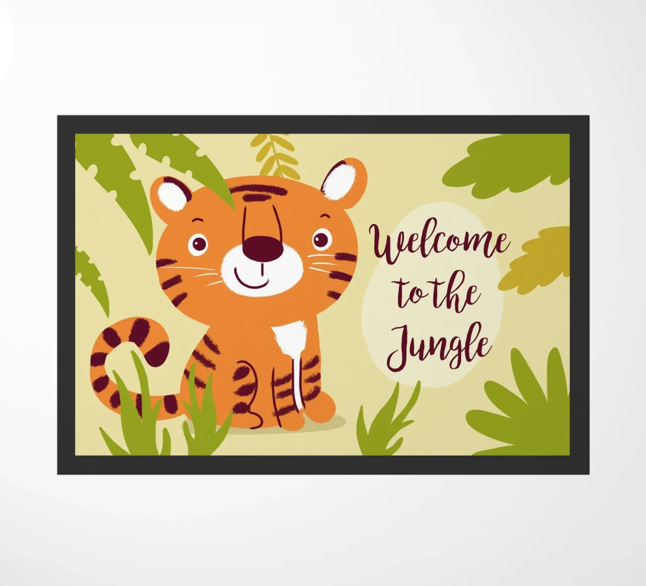 Welcom to the Jungle doormat by Julia Reyelt