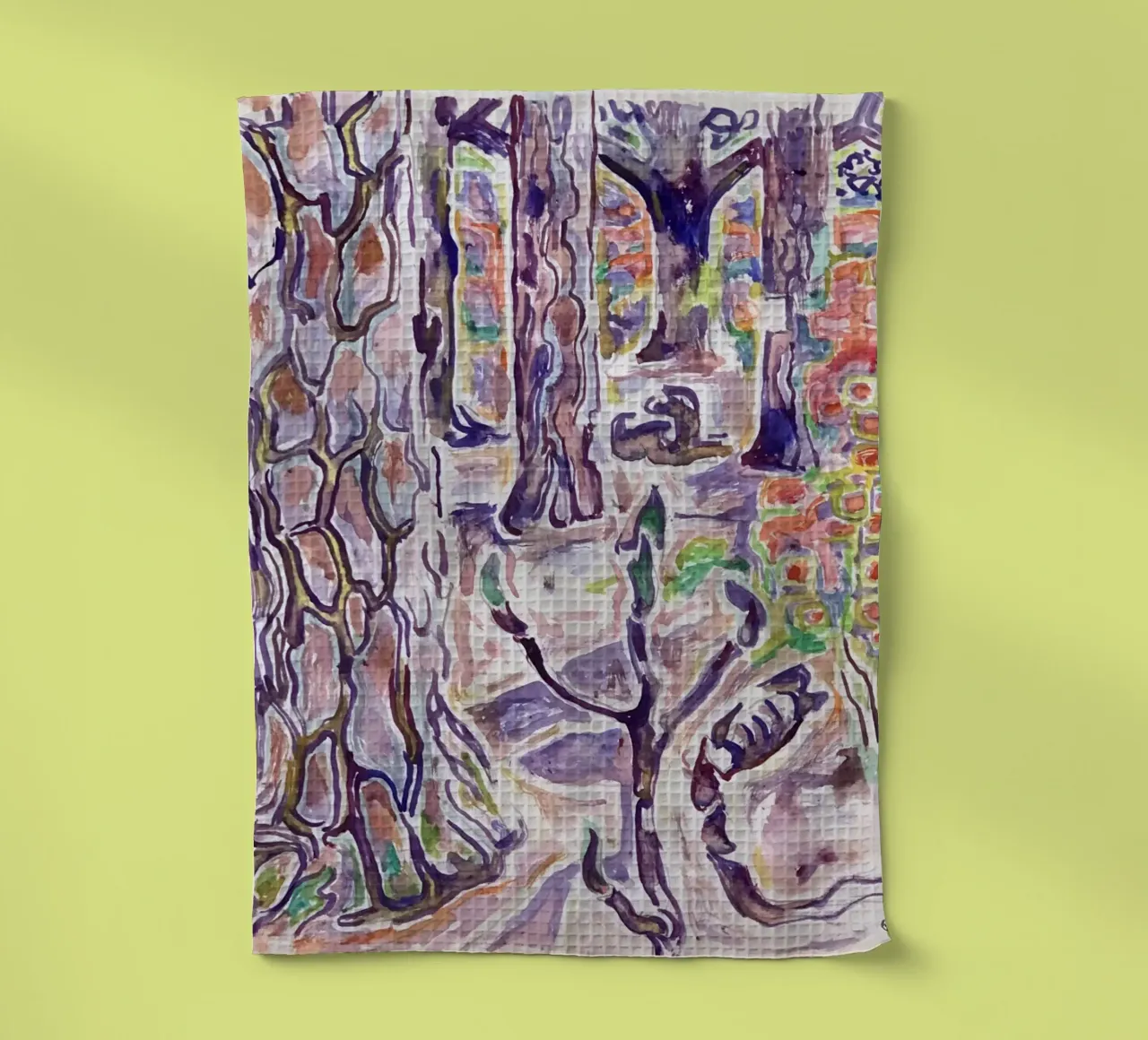Horn Island, 1960 tea towel by Damian Jackson