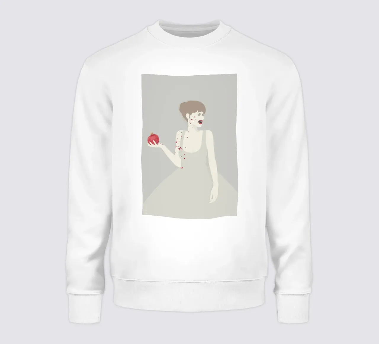 Pomegranate sweatshirt by Bahar Seyedin