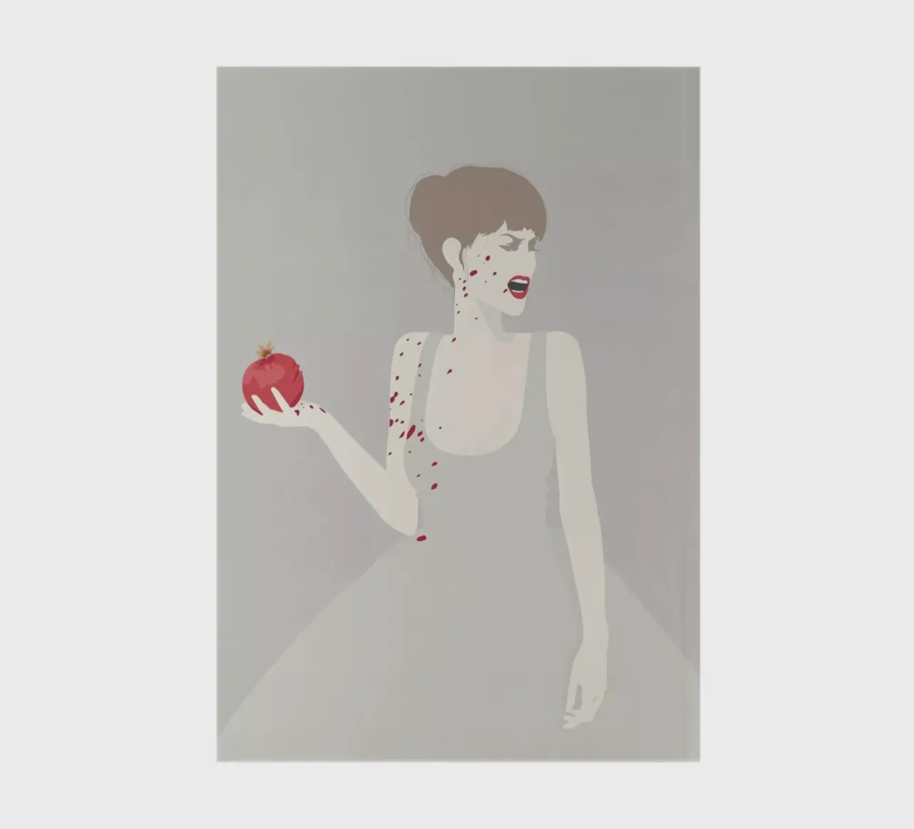 Pomegranate notebook by Bahar Seyedin