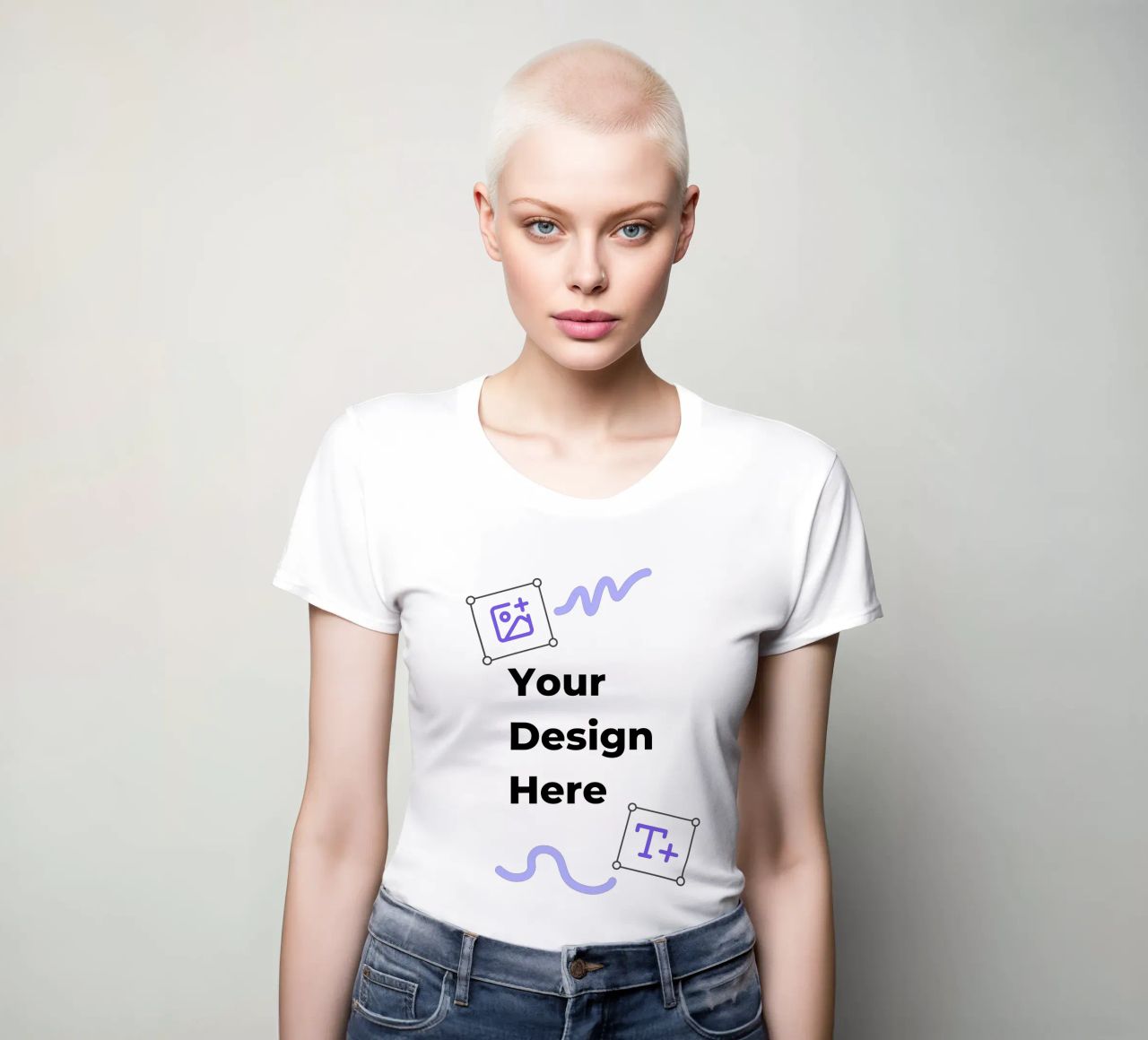 Your Design Here women's fitted t-shirt by JUNIQE