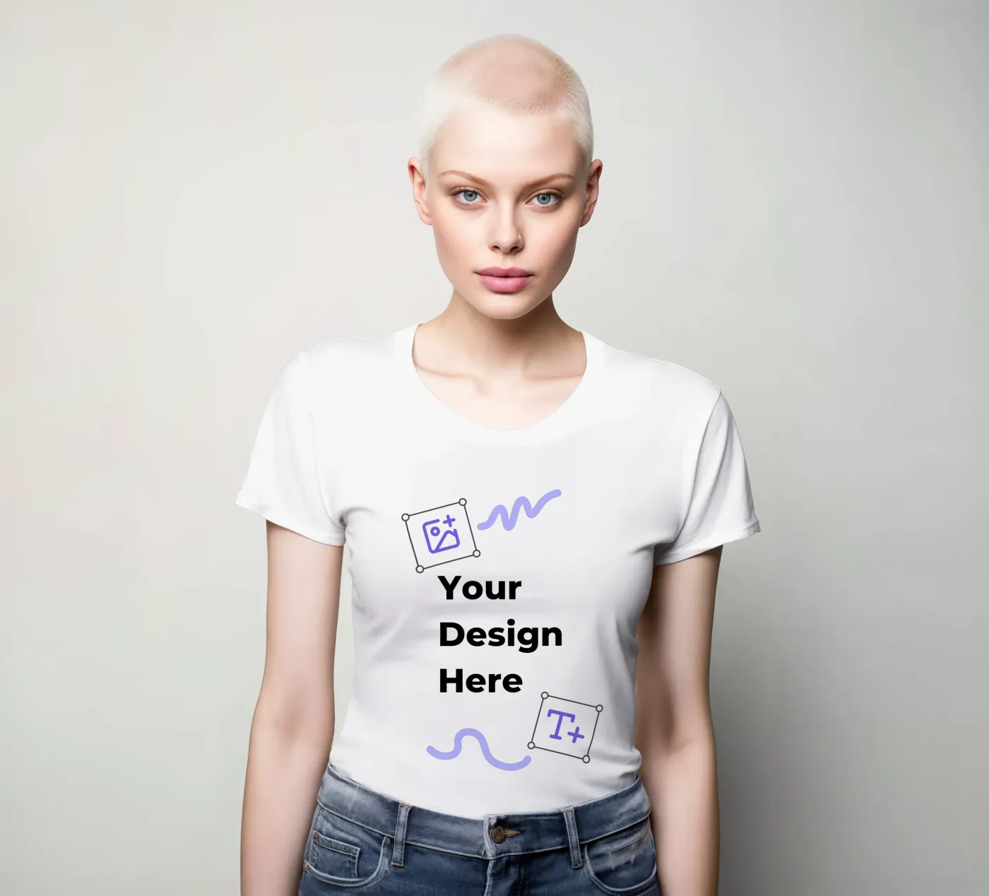 Your Design Here t-shirt da donna da JUNIQE