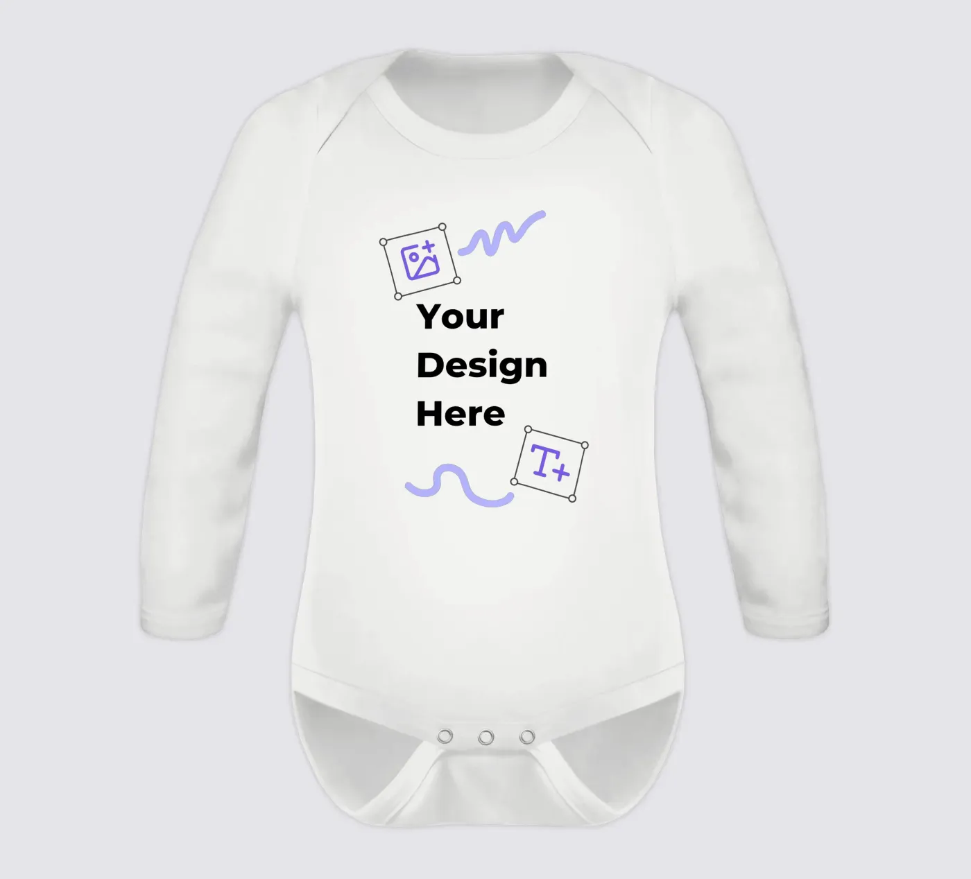 Your Design Here body neonato maniche lunghe da JUNIQE