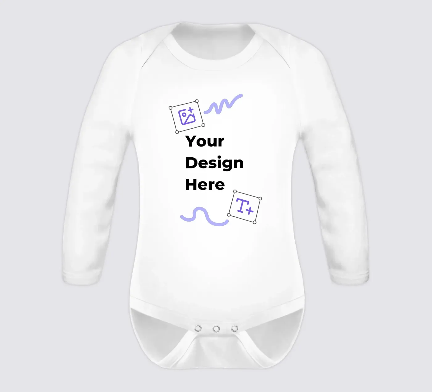 Your Design Here body neonato maniche lunghe da JUNIQE