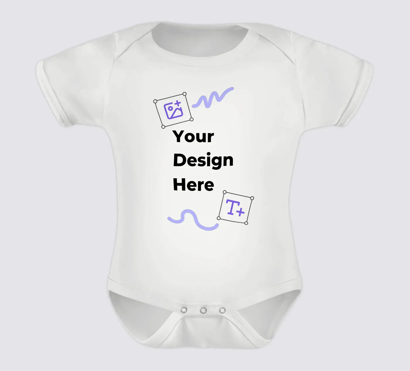 Your Design Here body neonato maniche corte da JUNIQE