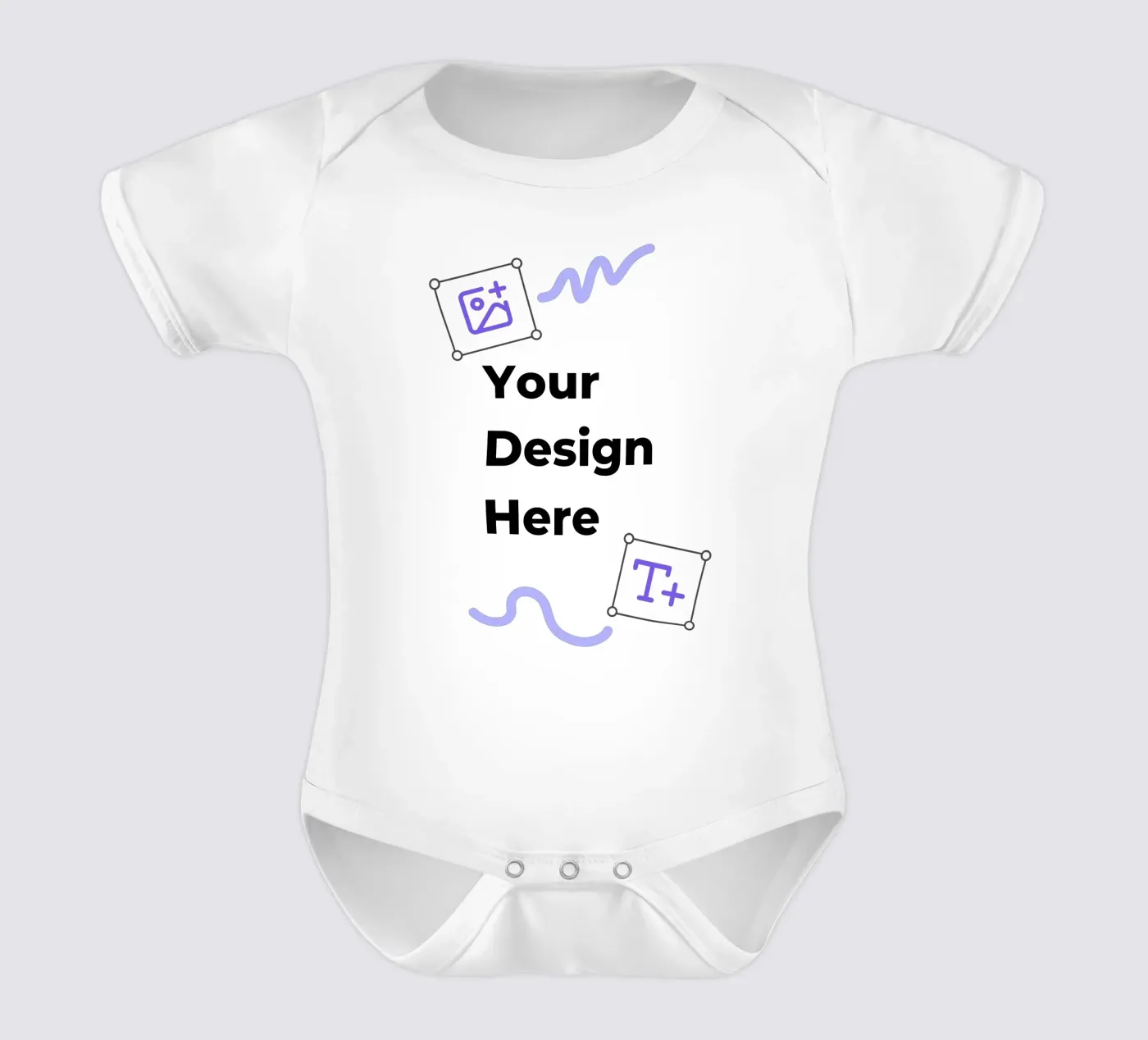 Your Design Here body neonato maniche corte da JUNIQE
