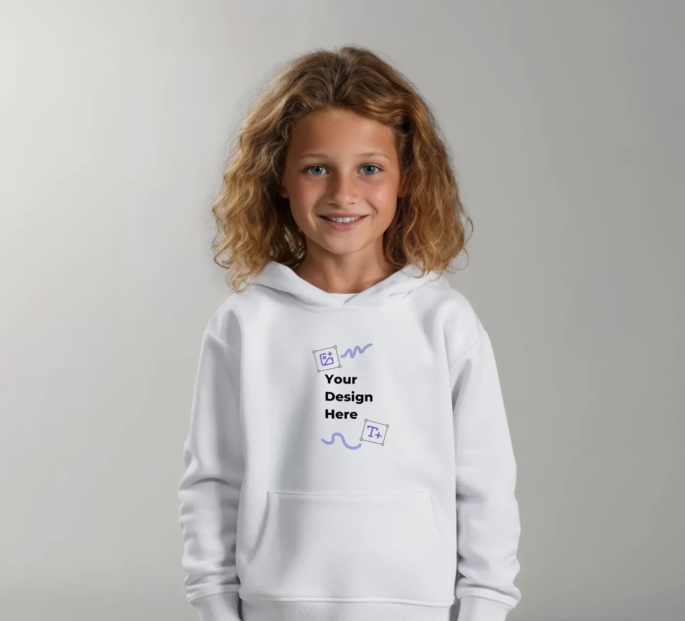 Your Design Here felpa bambino con cappuccio da JUNIQE