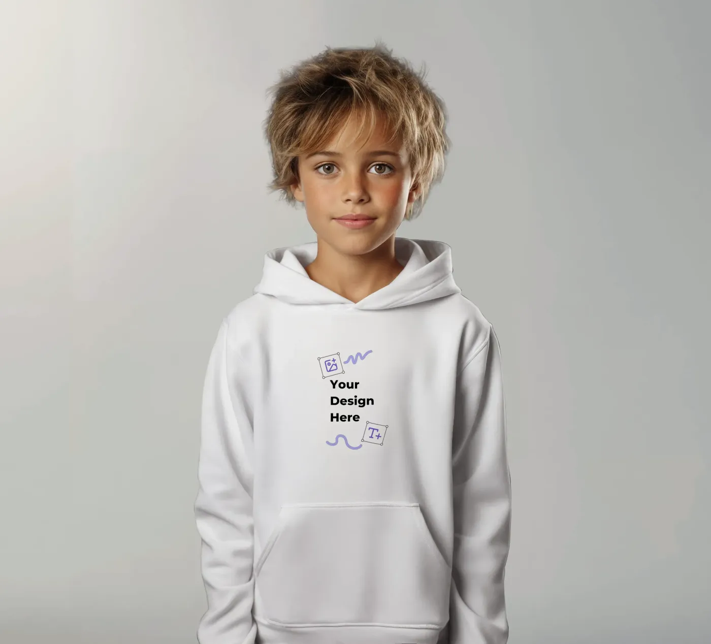 Your Design Here felpa bambino con cappuccio da JUNIQE