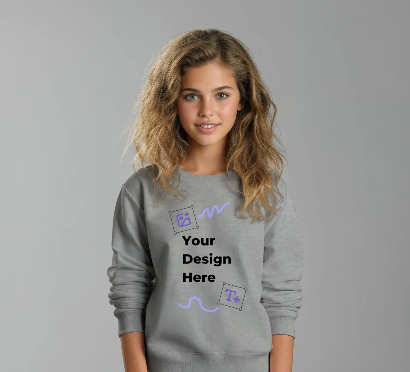 Your Design Here felpa bambino da JUNIQE