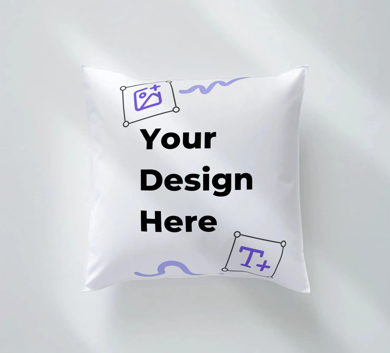 Your Design Here decorative cushion by JUNIQE