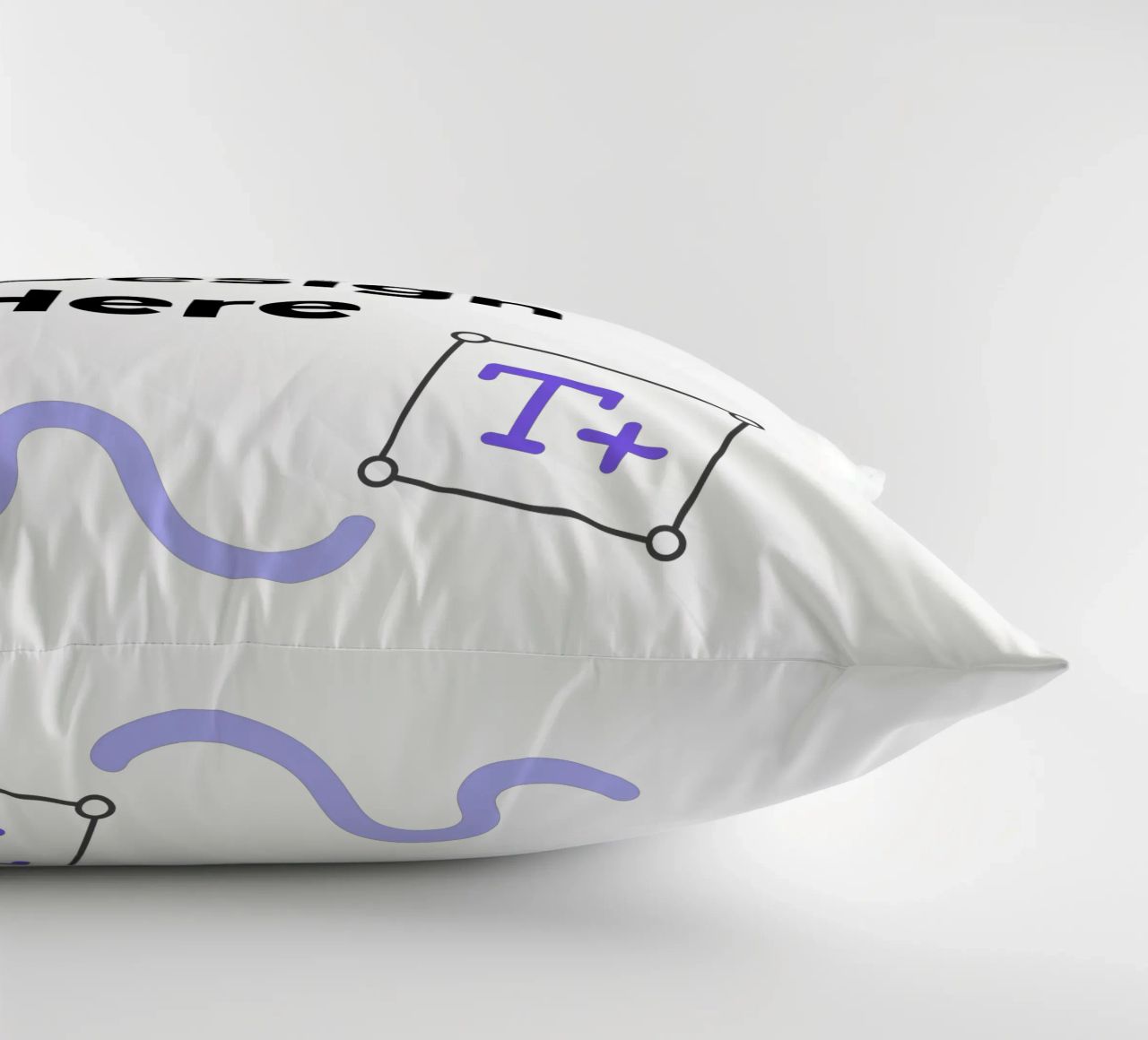 Your Design Here decorative cushion by JUNIQE