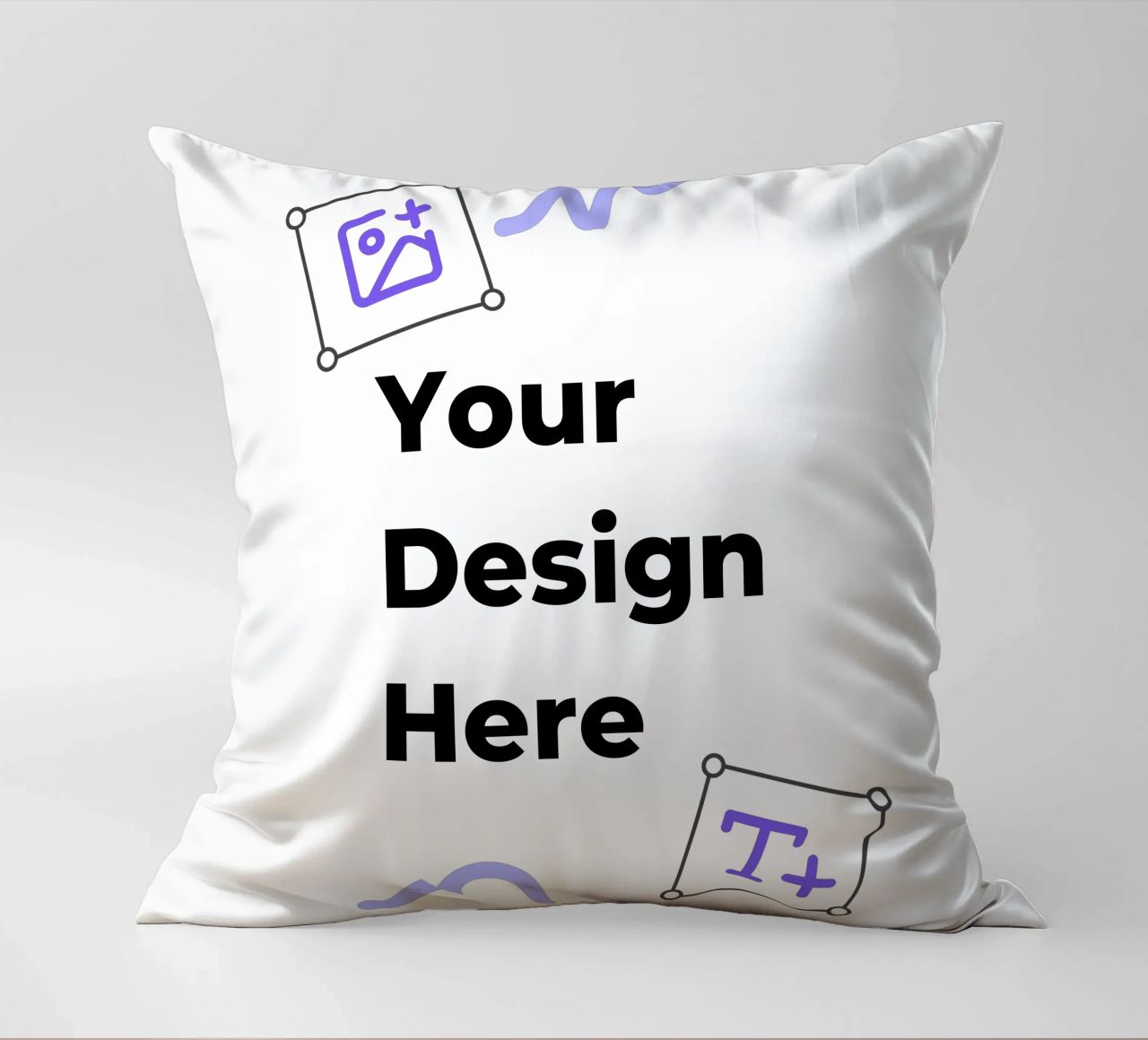 Your Design Here decorative cushion by JUNIQE