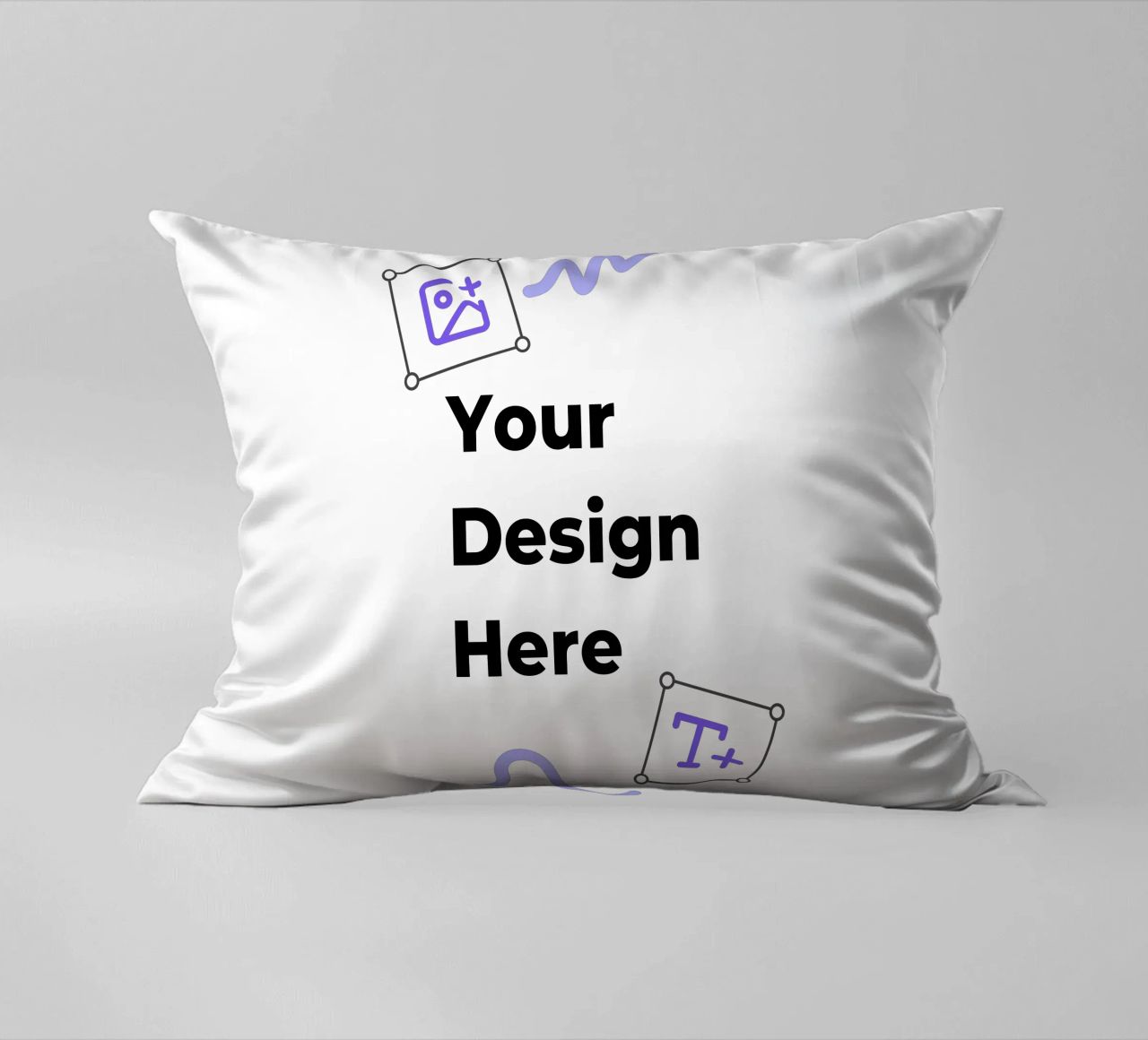 Your Design Here decorative cushion by JUNIQE