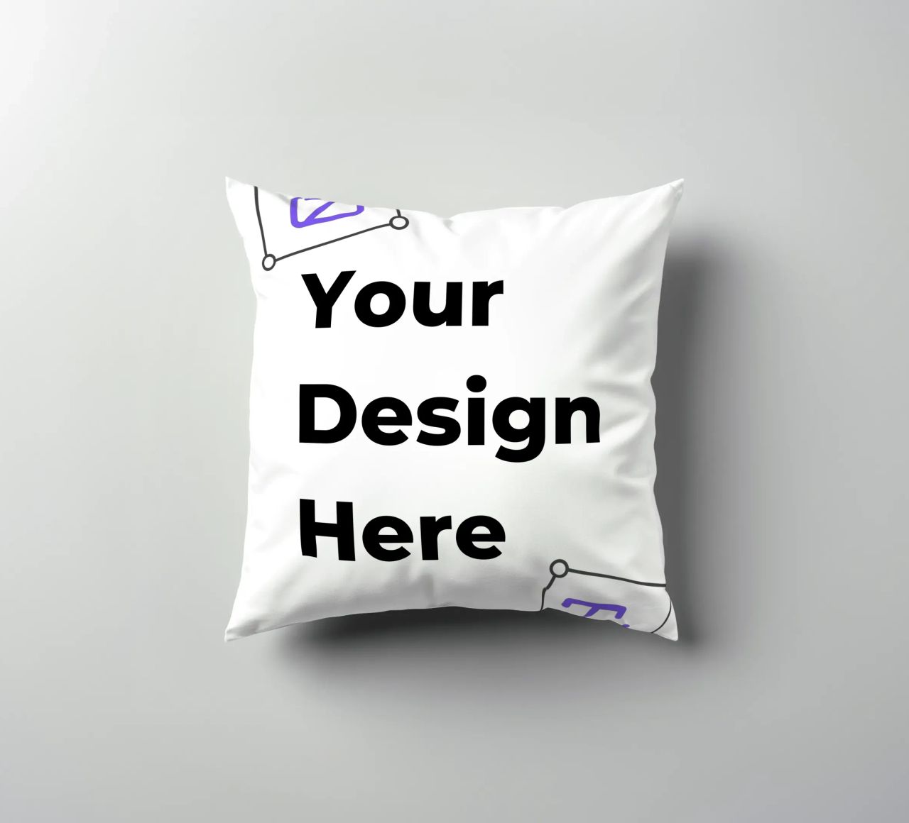 Your Design Here decorative cushion by JUNIQE