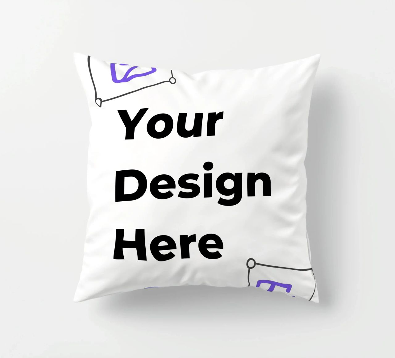 Your Design Here decorative cushion by JUNIQE