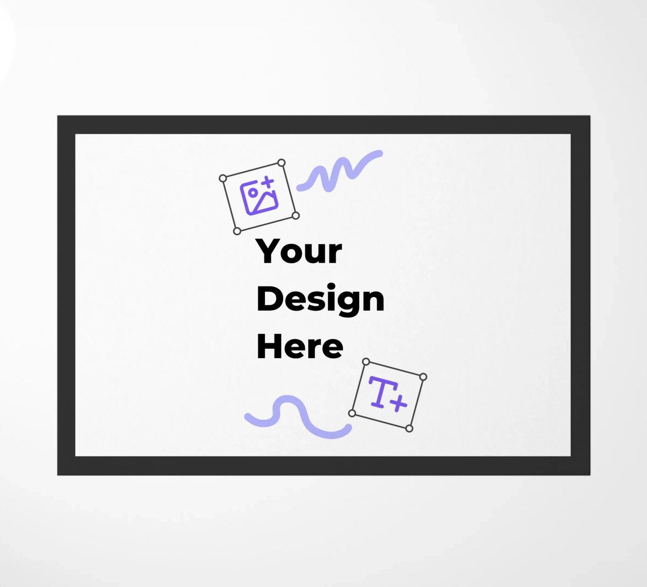 Your Design Here doormat by JUNIQE