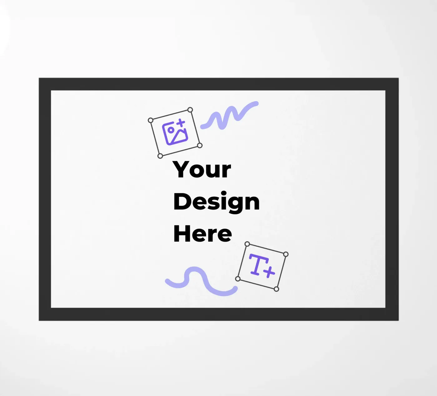 Your Design Here doormat by JUNIQE