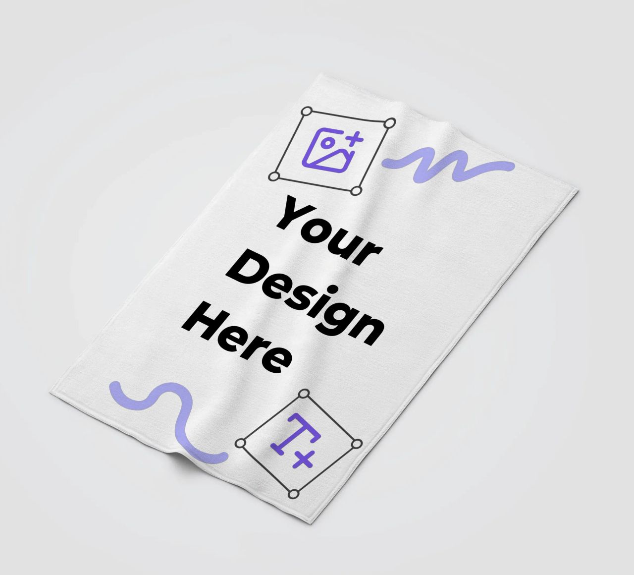 Your Design Here fleece blanket by JUNIQE