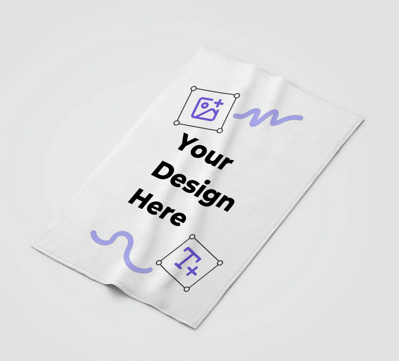 Your Design Here fleece blanket by JUNIQE