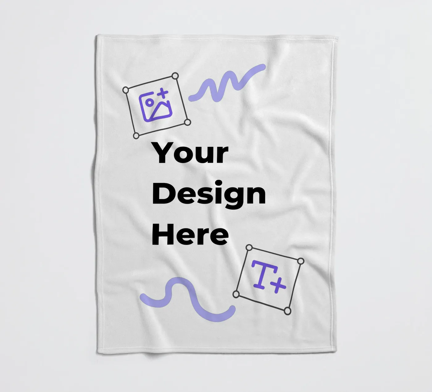 Your Design Here fleece blanket by JUNIQE