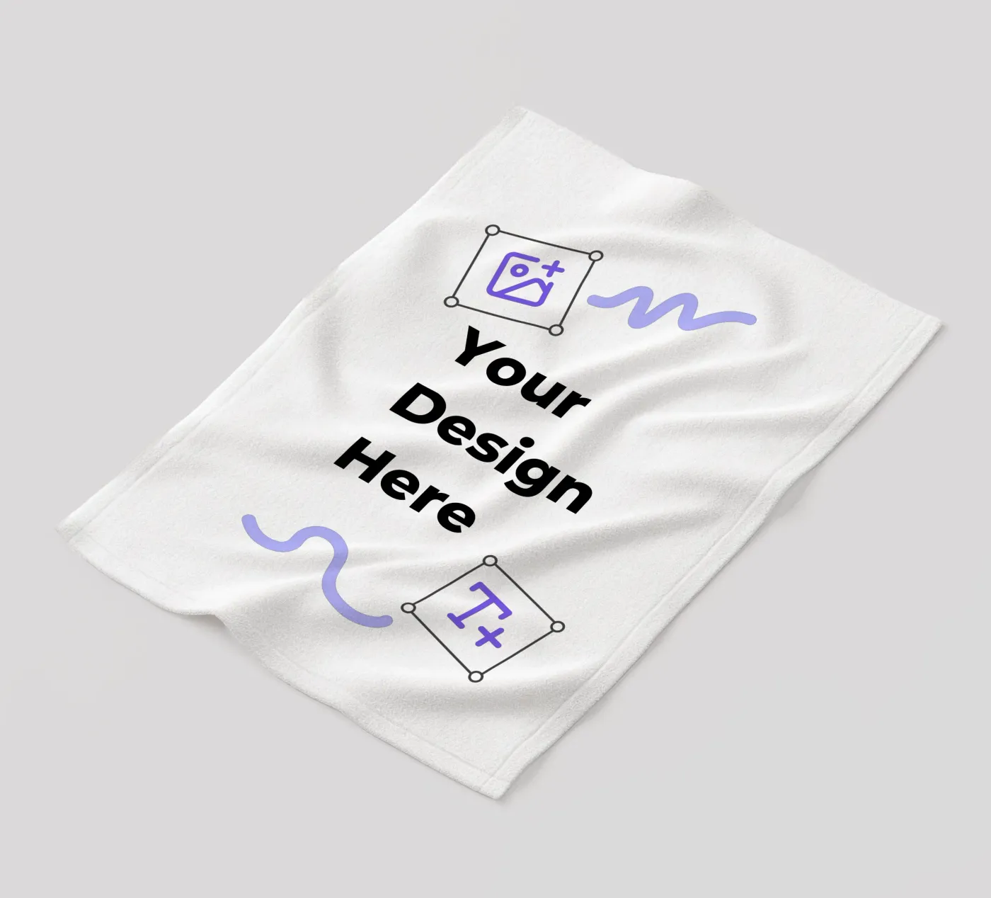 Your Design Here fleece blanket by JUNIQE