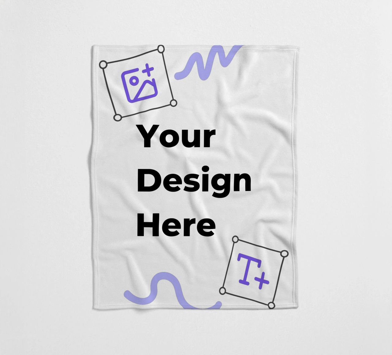 Your Design Here fleece blanket by JUNIQE