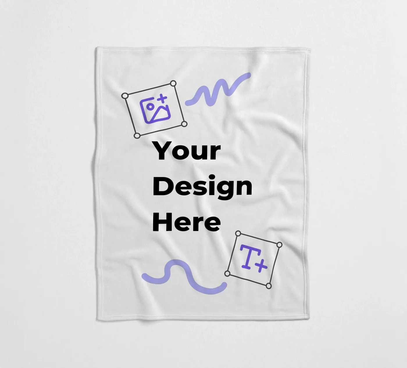Your Design Here fleece blanket by JUNIQE