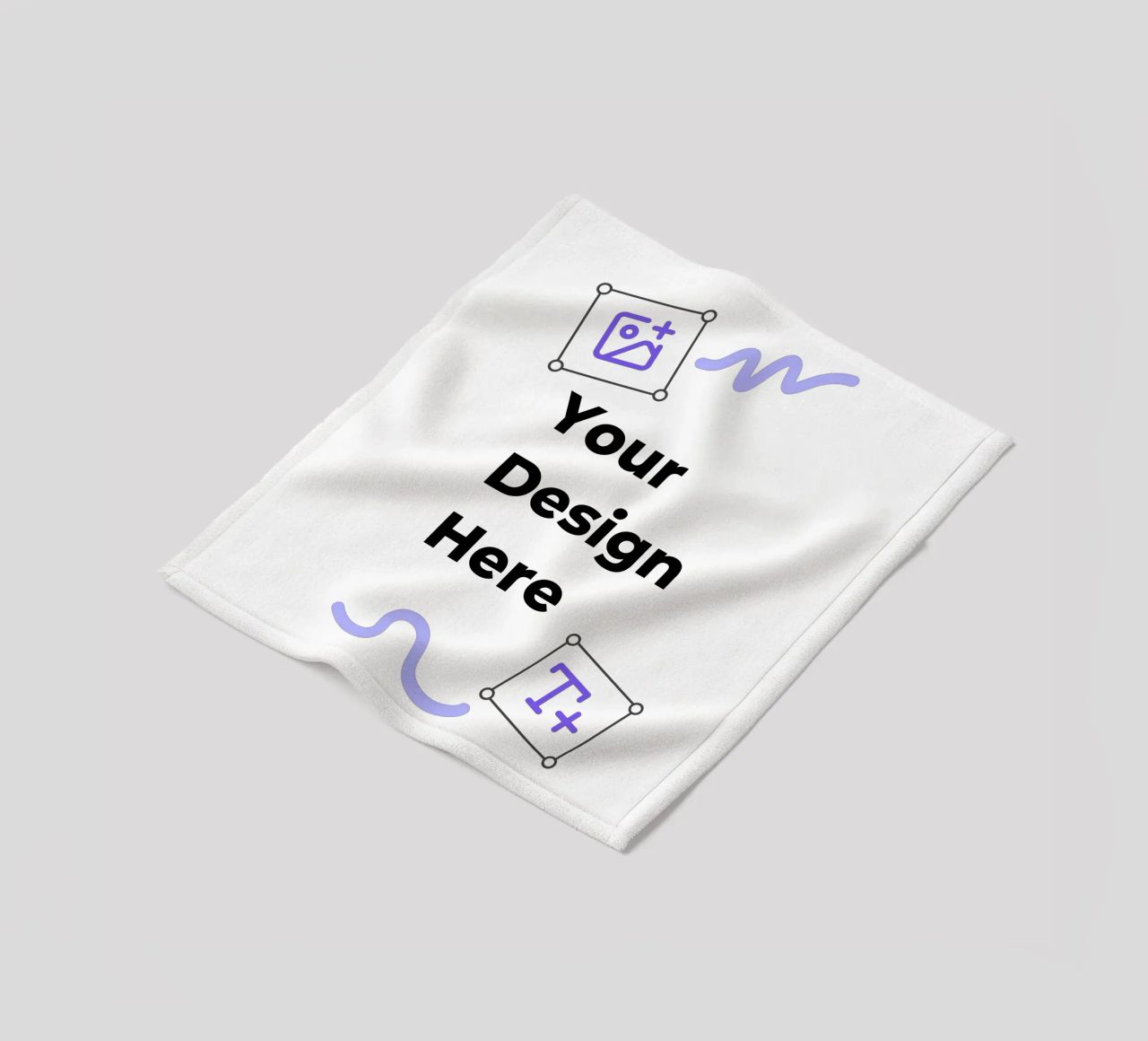 Your Design Here fleece blanket by JUNIQE