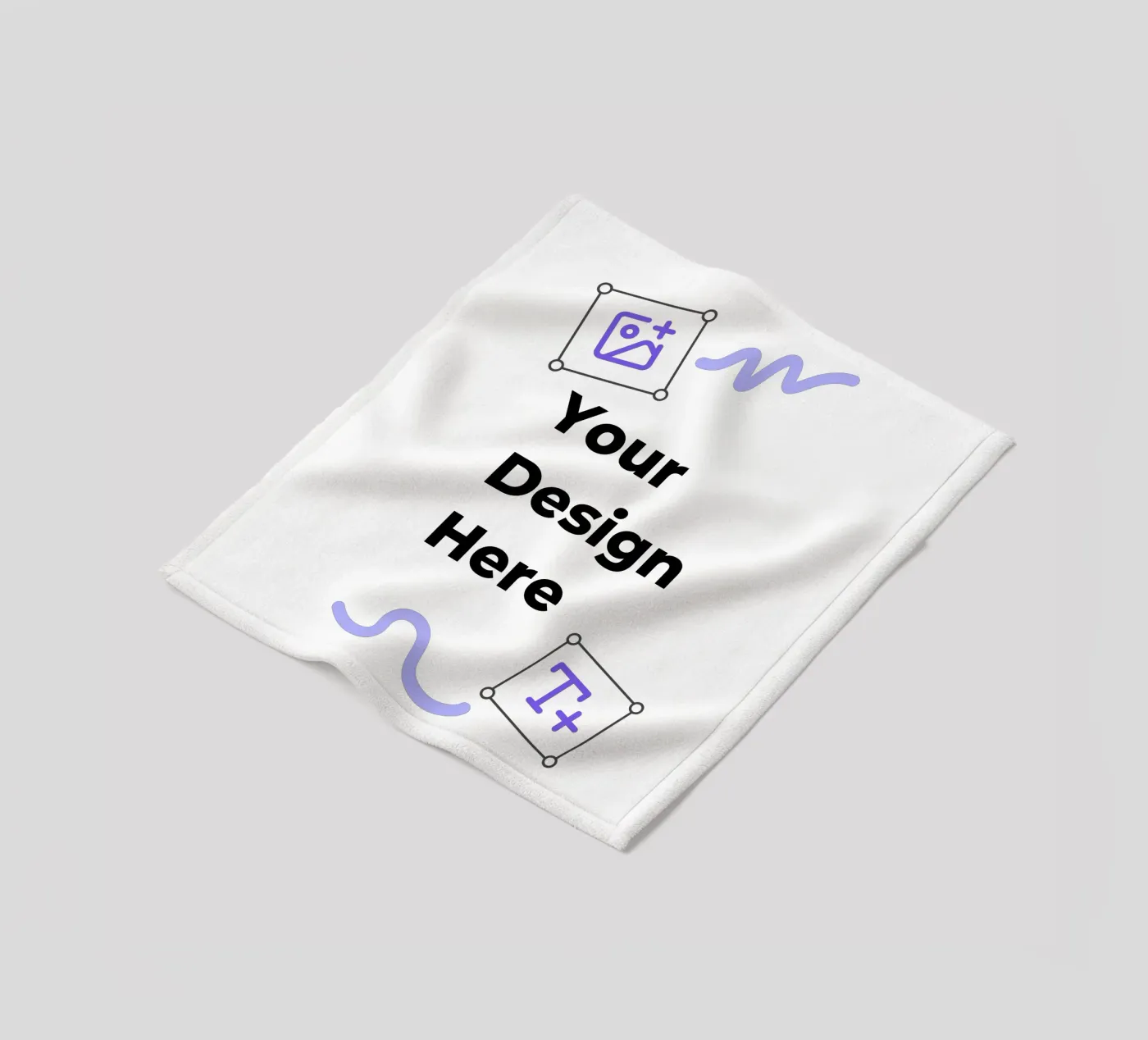 Your Design Here fleece blanket by JUNIQE