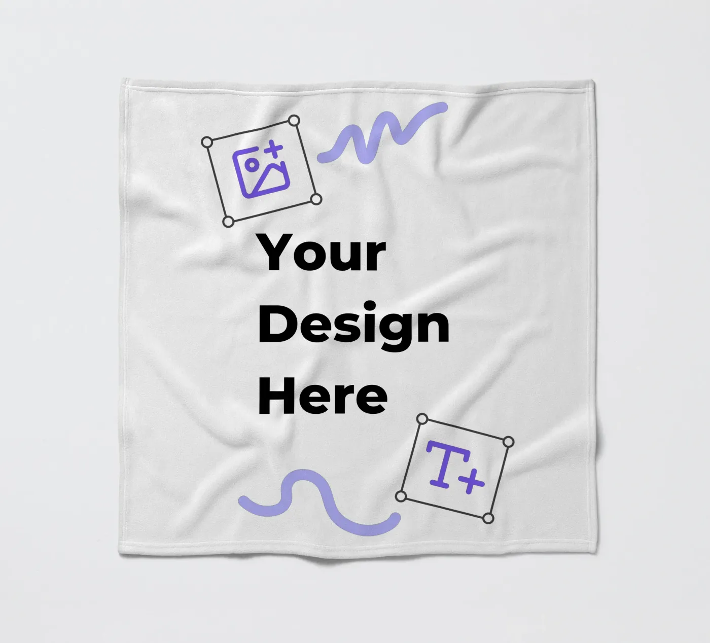 Your Design Here fleece blanket by JUNIQE