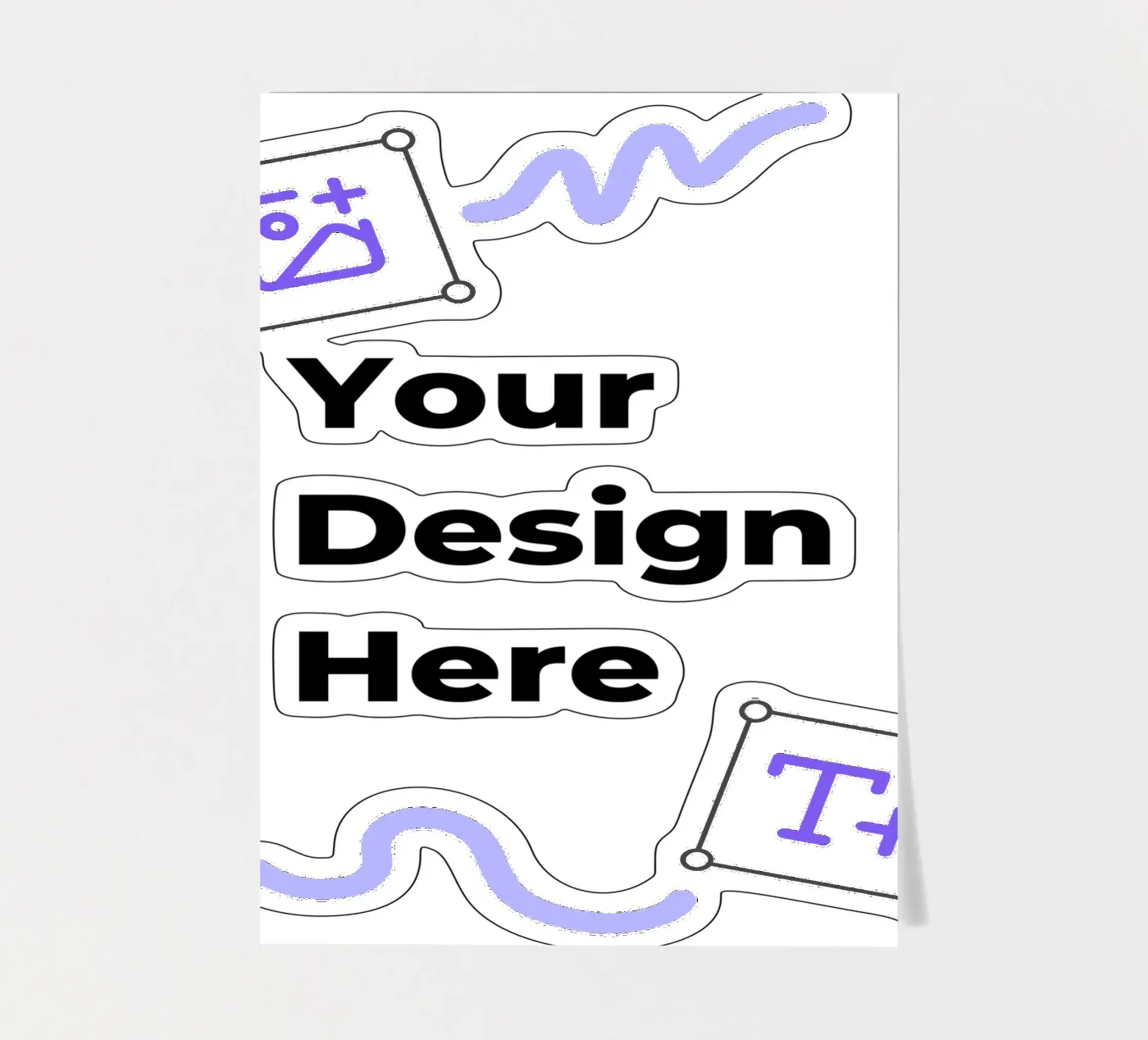 Your Design Here sticker sheet by JUNIQE