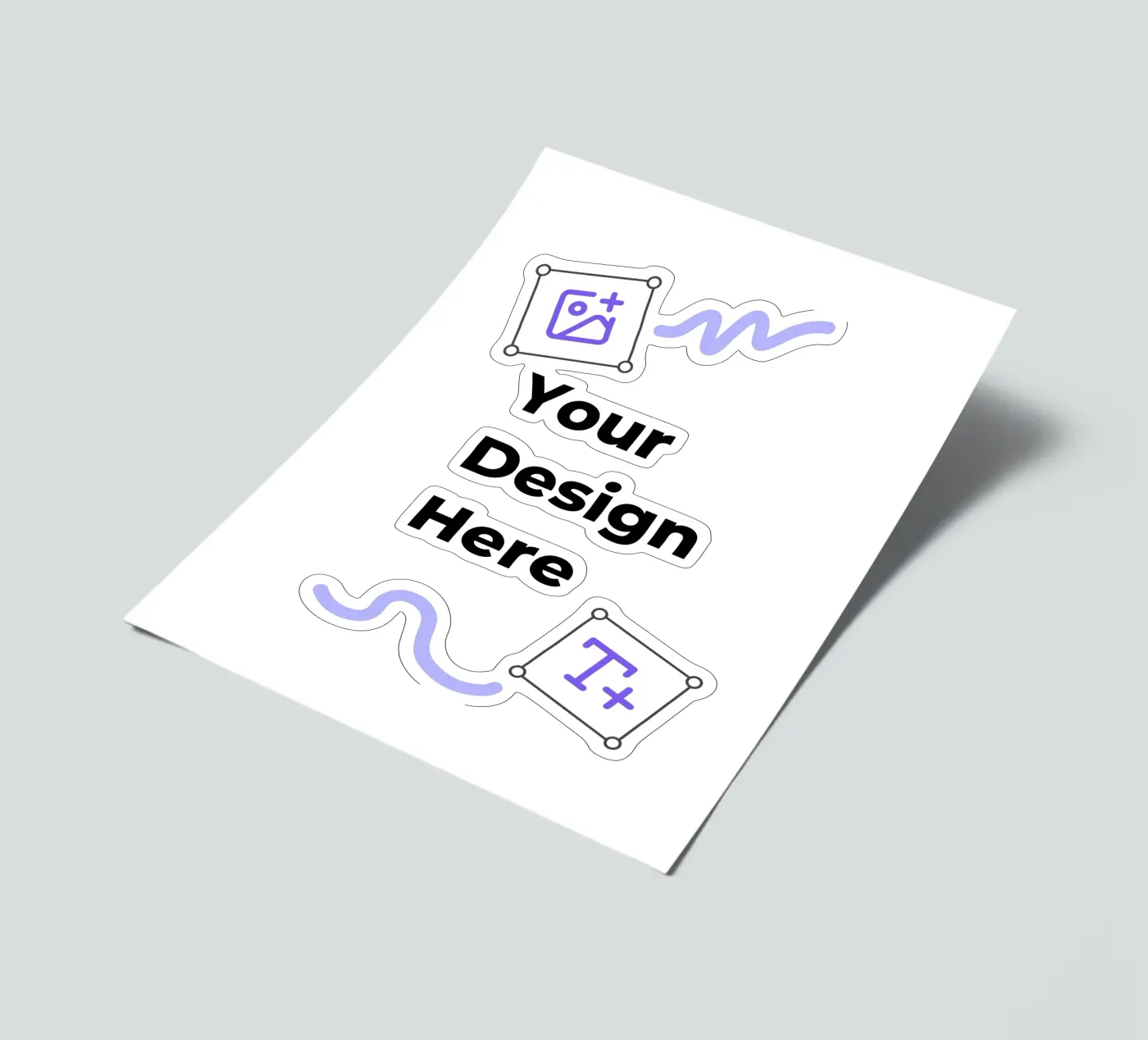 Your Design Here sticker sheet by JUNIQE