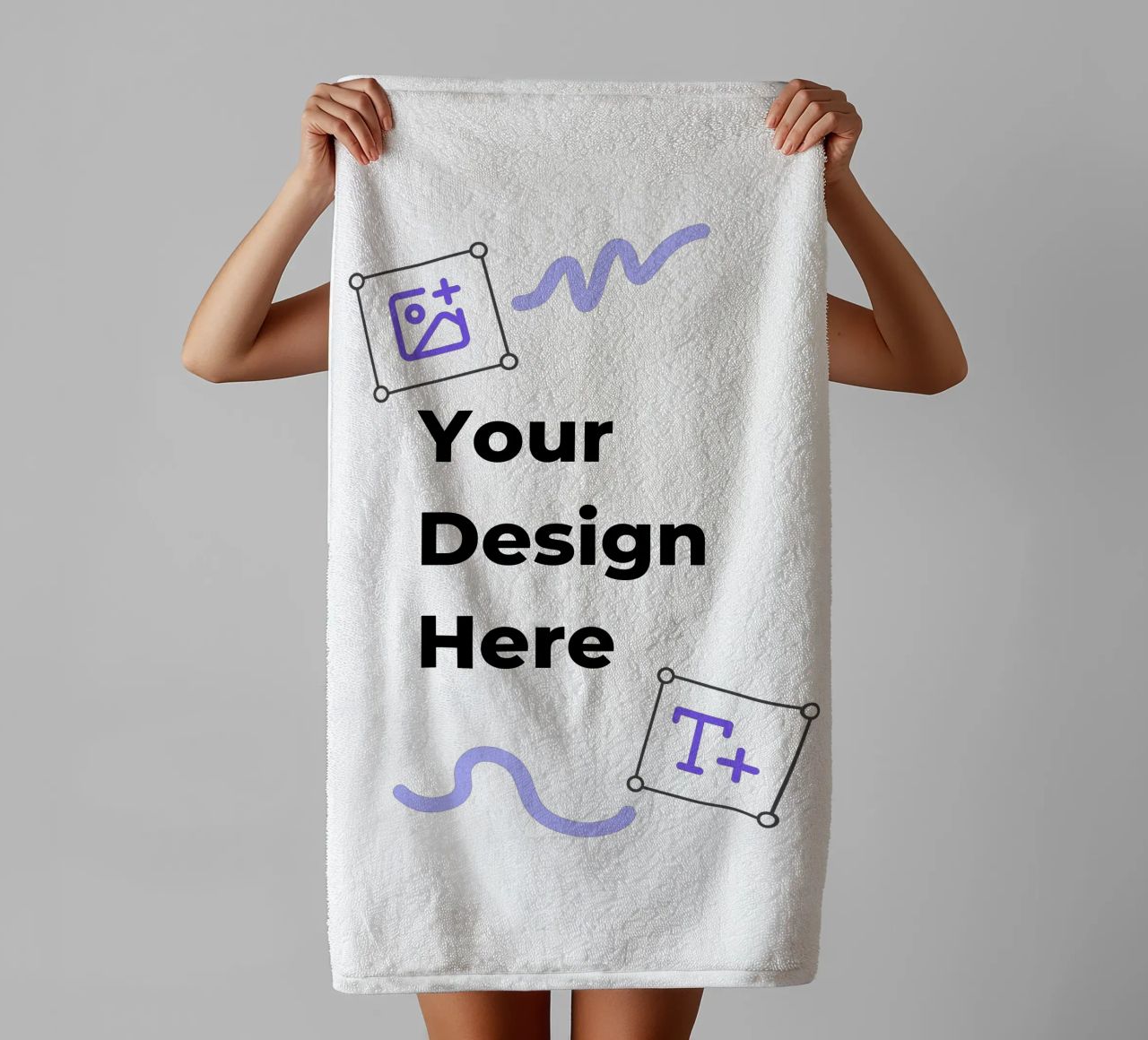 Your Design Here asciugamano da bagno da JUNIQE