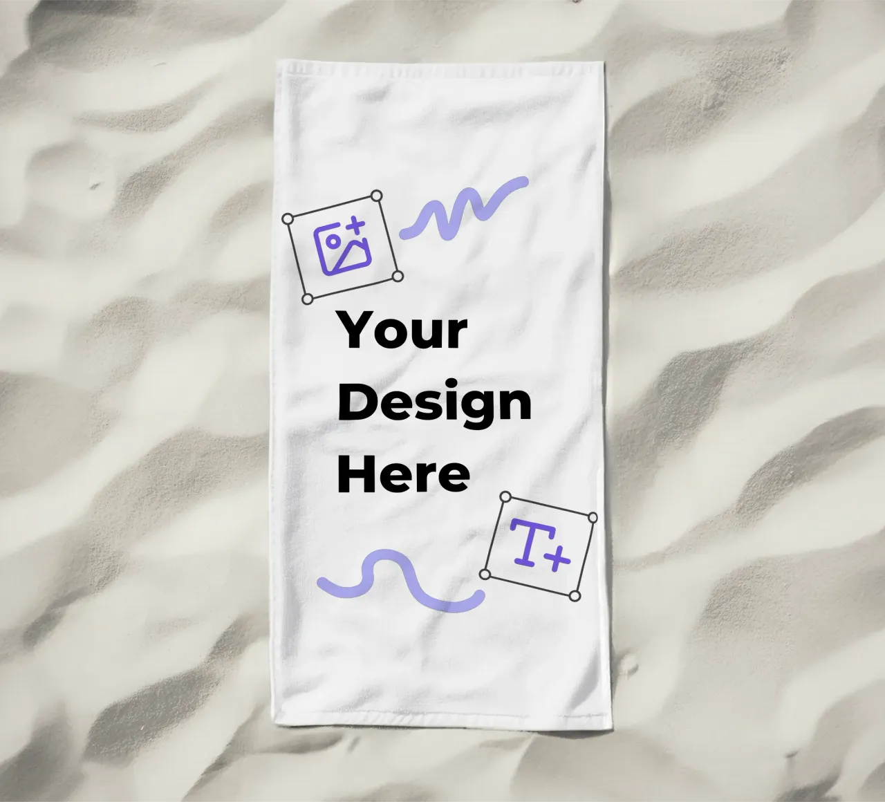 Your Design Here beach towel by JUNIQE