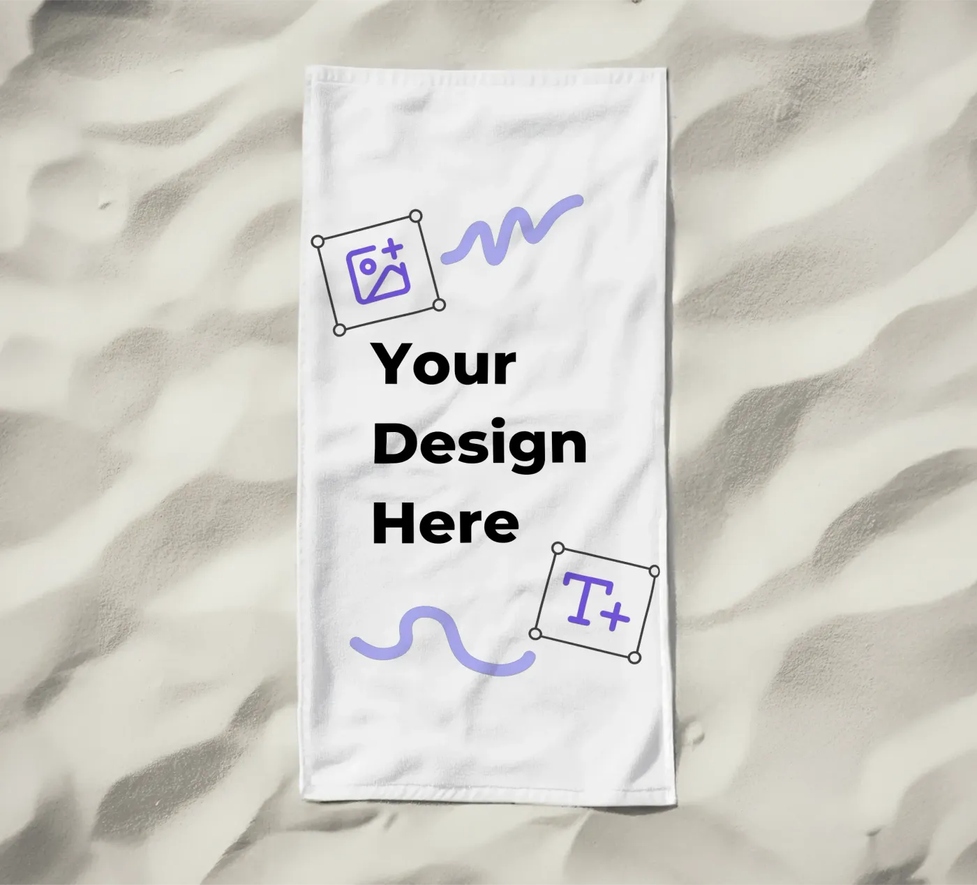 Your Design Here telo mare da JUNIQE