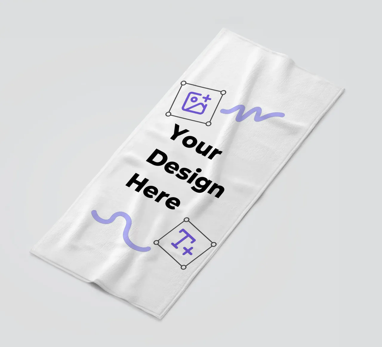 Your Design Here beach towel by JUNIQE