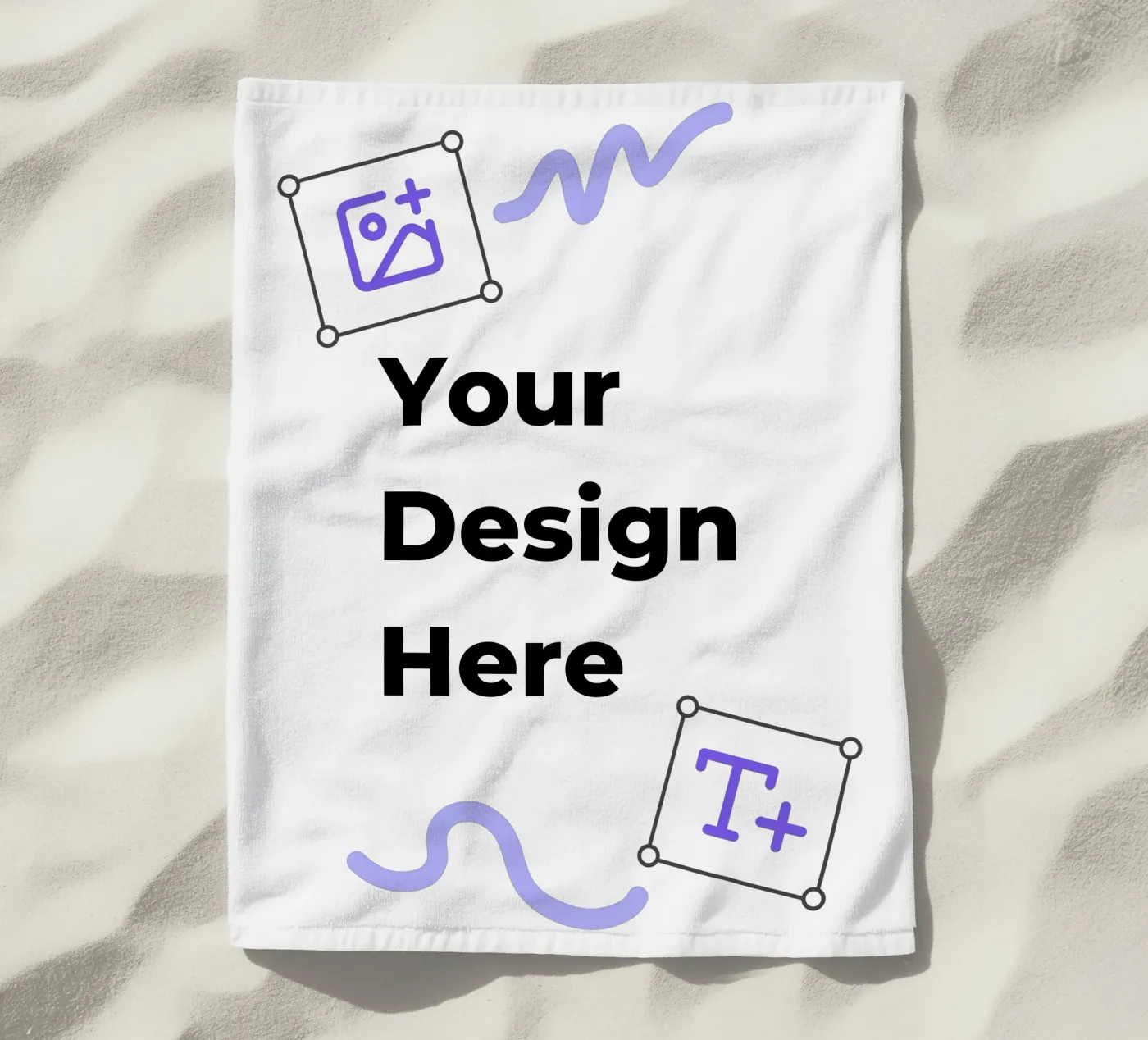 Your Design Here telo mare da JUNIQE