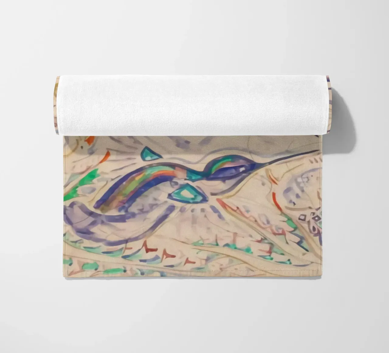 Humming Birds beach towel by Damian Jackson
