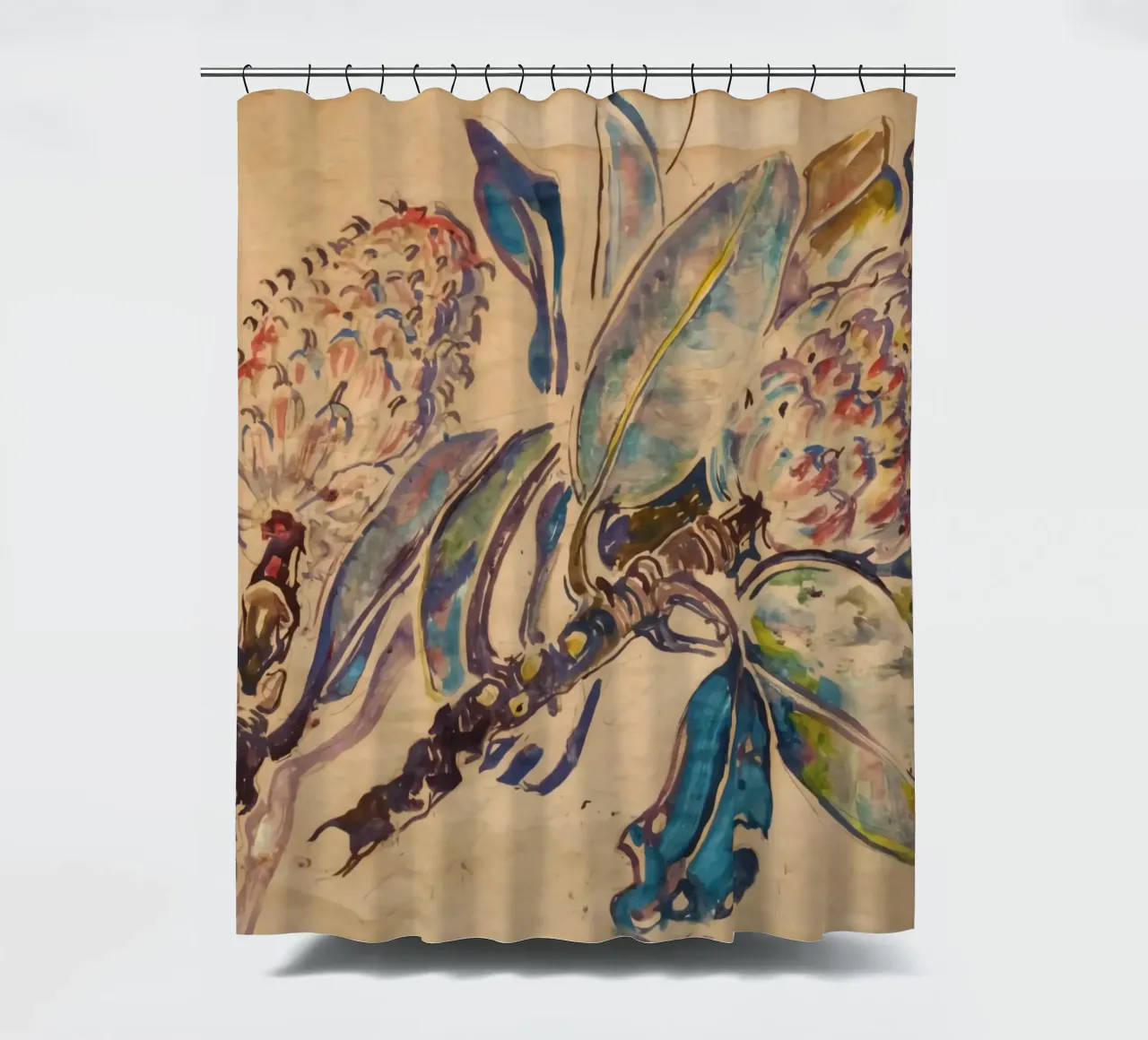 Baccello di magnolia tenda da doccia da Damian Jackson